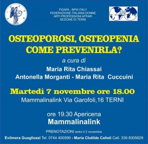 incontro osteoporosi -osteopenia