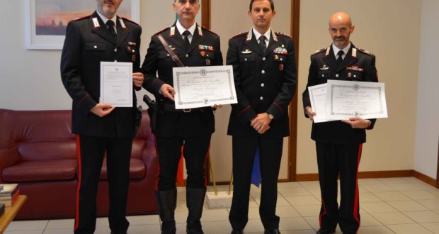 Carabinieri: consegnate le “Medaglie Mauriziane” e distintivo d'onore per  feriti in servizio